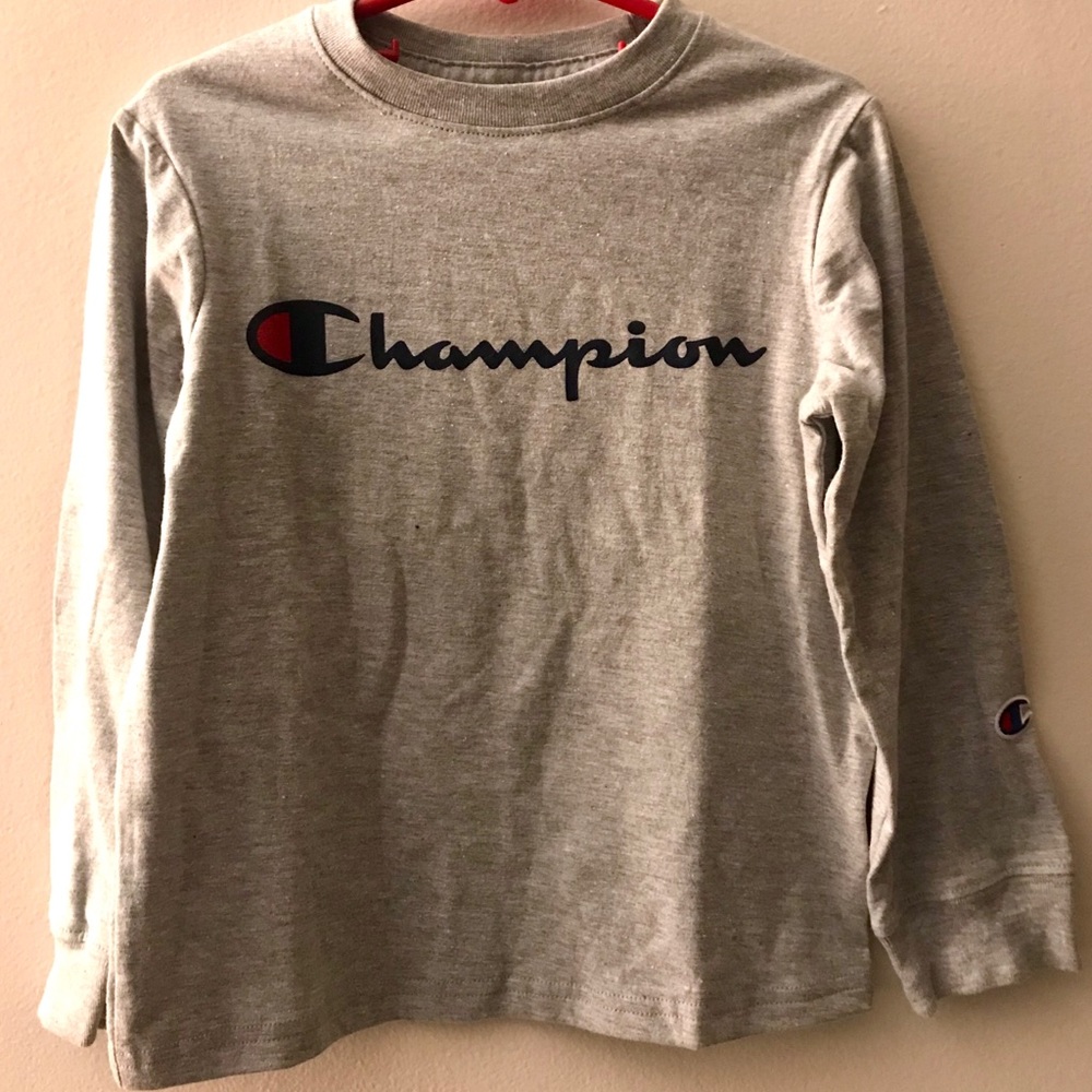 Champion | Kid’s Grey Long Sleeve T-Shirt